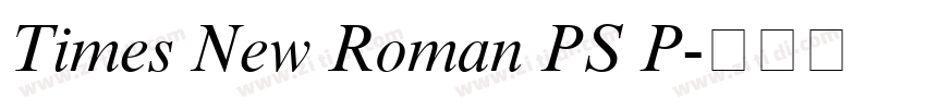 Times New Roman PS P字体转换
